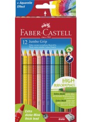 Faber-Castell Farbstift Jumbo GRIP · 12 Farben  im Kartonetui.