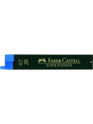 Faber-Castell Feinmine SUPER POLYMER Stärke: 0,7 mm · Härtegrad: 2B · tiefschwarz