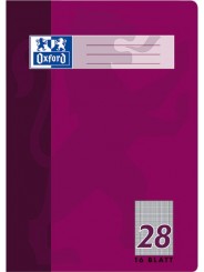Oxford Schulheft A4 · Lineatur 28 (liniert · beidseitiger Rand) · 90 g/m² · 16 Blatt