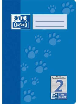 Oxford Schulheft A5 · Lineatur 2 · 90 g/m² · 16 Blatt