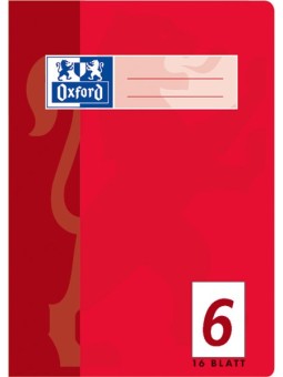 Oxford Schulheft A5 · Lineatur 6 (blanko) · 80 g/m² · 16 Blatt