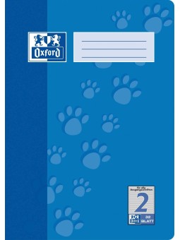 Oxford Doppelheft A4 · Lineatur 2 · 90 g/m² · 32 Blatt