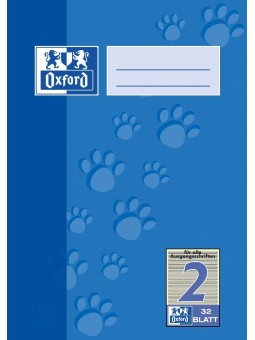 Oxford Doppelheft A5 · Lineatur 2 · 90 g/m² · 32 Blatt