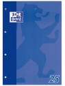 Oxford Schulblock A4 · Lineatur 25 liniert mit Rand · 90 g/m² · 50 Blatt