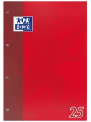 Oxford Schulblock A4 · Lineatur 25 liniert mit Rand · 90 g/m² · 50 Blatt