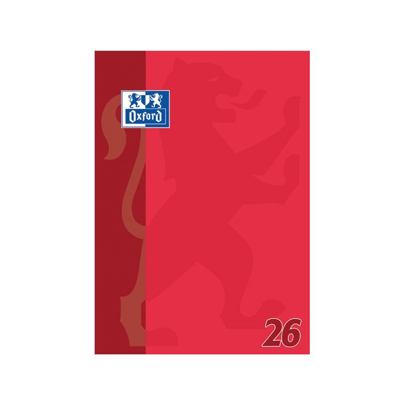 Oxford Schulblock A4 · Lineatur 26 kariert mit Rand · 90 g/m² · 50 Blatt