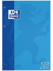 Oxford Schulblock A4 · Lineatur 26 kariert mit Rand · 90 g/m² · 50 Blatt