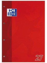 Oxford Schulblock A4 · Lineatur 27 liniert mit Doppelrand · 90 g/m² · 50 Blatt