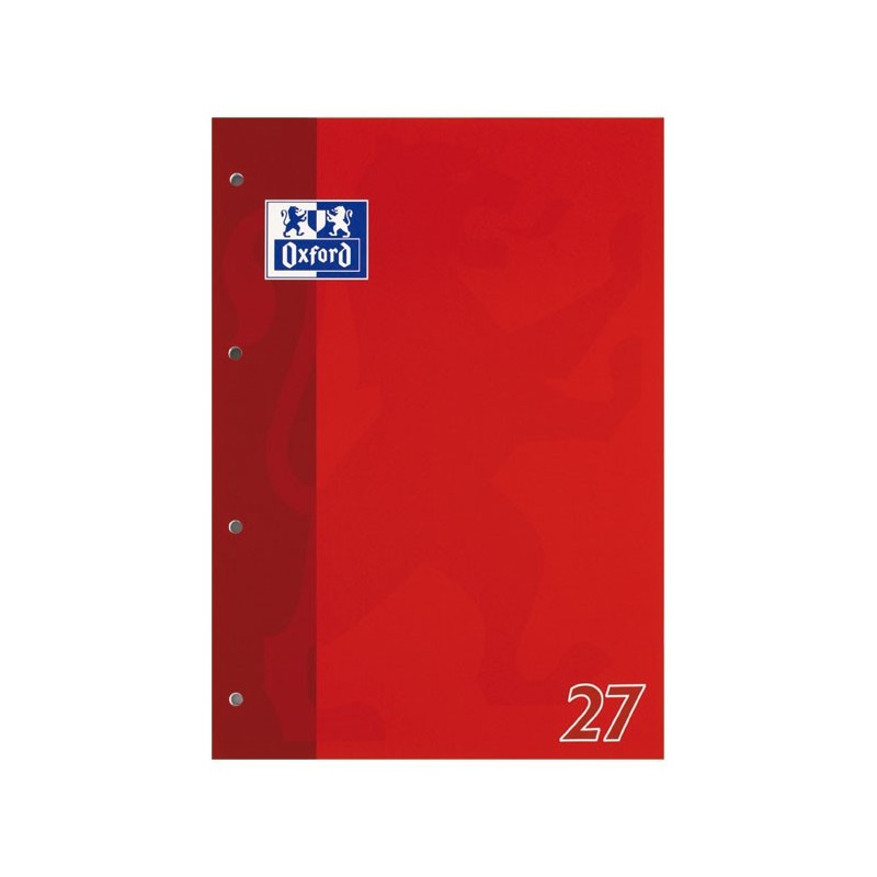 Oxford Schulblock A4 · Lineatur 27 liniert mit Doppelrand · 90 g/m² · 50 Blatt
