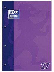 Oxford Schulblock A4 · Lineatur 27 liniert mit Doppelrand · 90 g/m² · 50 Blatt