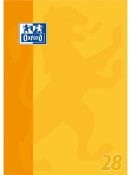 Oxford Schulblock A4 · Lineatur 28 kariert mit Doppelrand · 90 g/m² · 50 Blatt