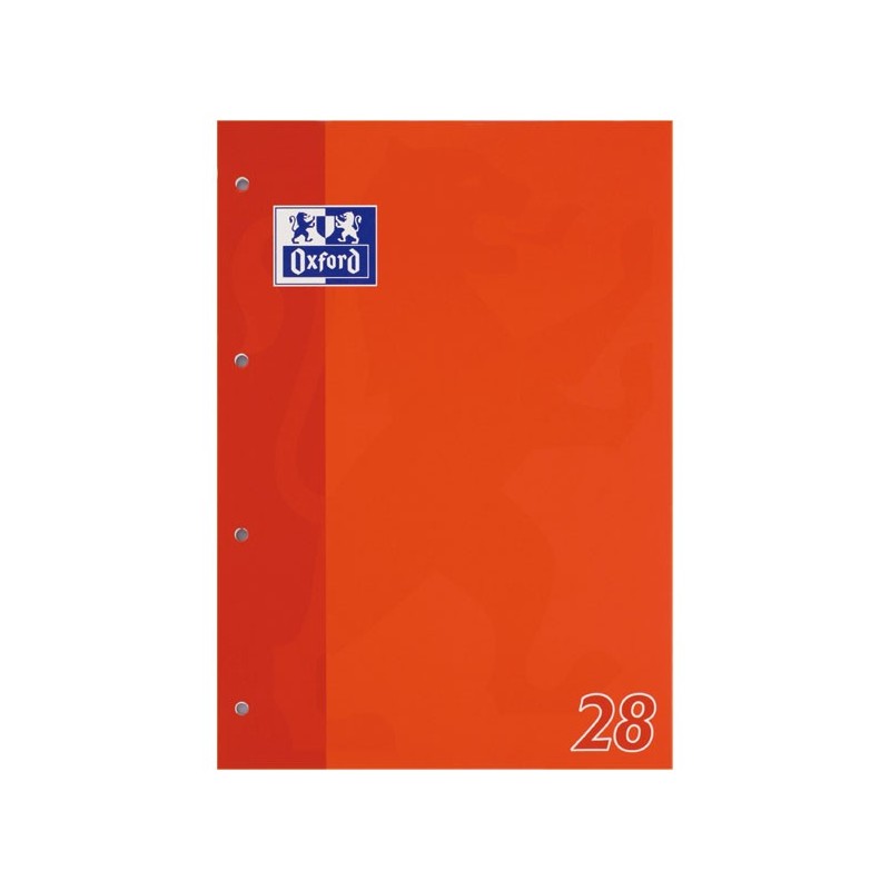 Oxford Schulblock A4 · Lineatur 28 kariert mit Doppelrand · 90 g/m² · 50 Blatt
