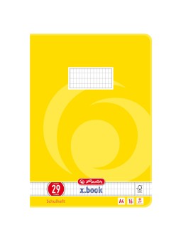 Herlitz Schulheft A4 · Lineatur 29 (rautiert Doppelrand) · 80 g/m² · 16 Blatt