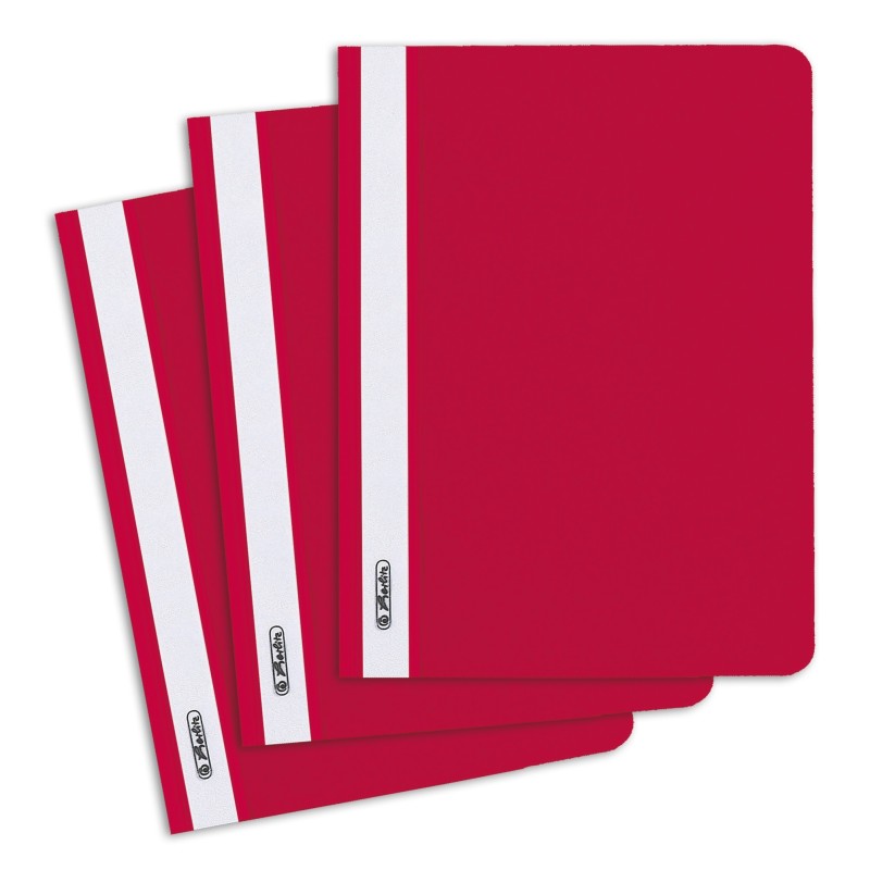 Herlitz Schnellhefter A ·5 PP-Folie · rot