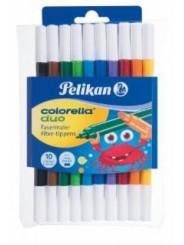 Pelikan Fasermaler Colorella® duo C 407 · sortiert · Packung mit 10 Farben