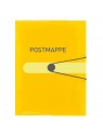 Herlitz Postmappe A4 ·  transparent Kunststoff gelb ·  easy orga to go Gummizugmappe