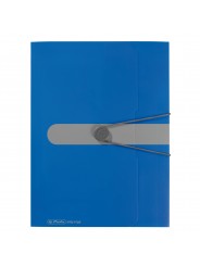 Herlitz Gummizugmappe A4 PP-Kunststoff · opak blau easy orga to go