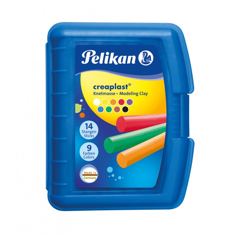 Pelikan Wachsknete Creaplast® · sortiert · Box mit 9 verschiedenen Farben