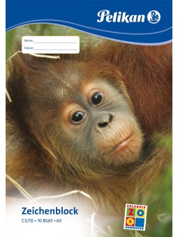 Pelikan Zeichenblock C3/10 · A3 · 100 g/m² · 10 Blatt