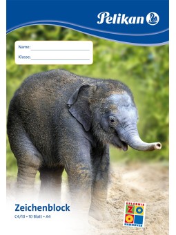 Pelikan Zeichenblock C4/10 · A4 · 100 g/m² ·10 Blatt