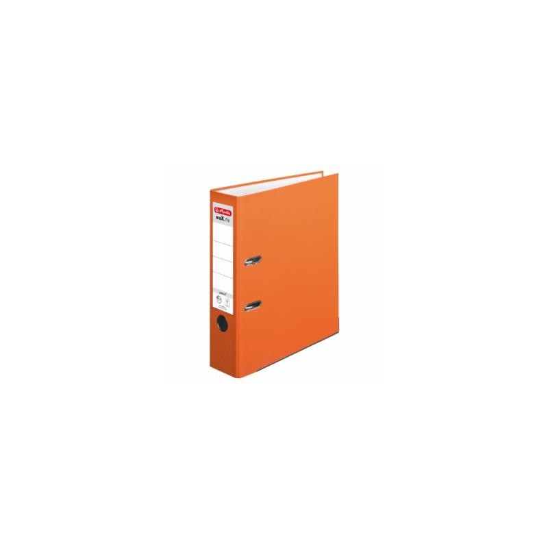 Herlitz Ordner A4 · breit (8cm)  · maX.file protect · orange