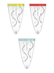 Herlitz Parabelschablone my.pen · 124 x 70 mm · 2 mm · 1 Stück - Farbe zufällig