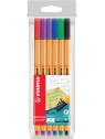 STABILO® Fineliner STABILO® point 88® Etui · mit 6 Stiften