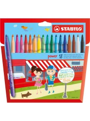 STABILO® Filzstift STABILO® power · Kartonetuii mit 18 Stiften