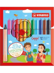 STABILO® Filzstift mit Kappenring STABILO® Cappi® · Kartonetui mit 12 Stiften