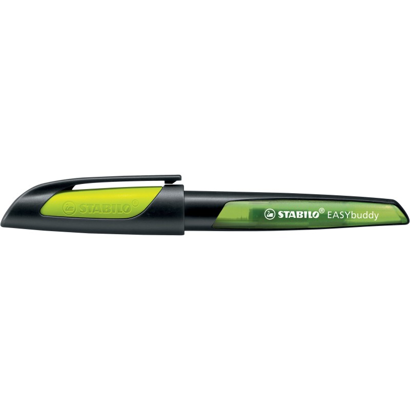 STABILO® Ergonomischer Schulfüller STABILO® EASYbuddy · schwarz/limette - Feder M