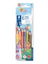 STAEDTLER® Farbstift Noris Club® jumbo dreikant · 128 NC6 · 4 mm · Kartonetui mit 6 Farben