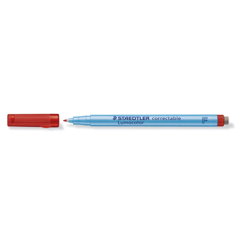 STAEDTLER® Folienstift Lumocolor correctable · F-Spitze ca. 0 ·6 mm · rot