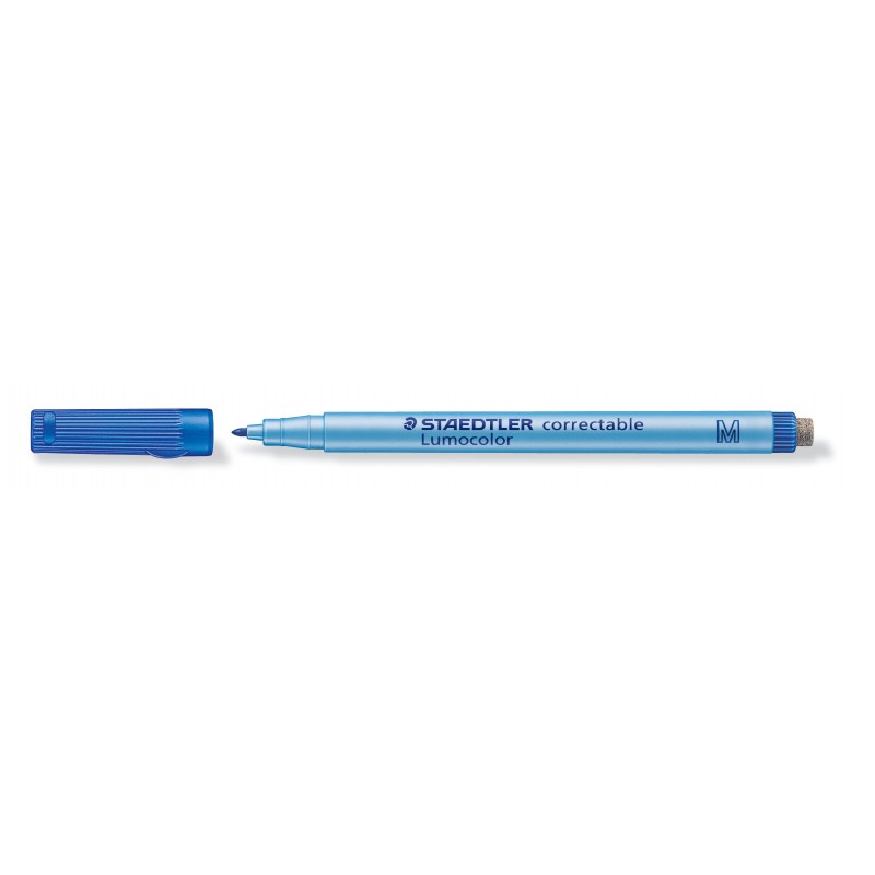 STAEDTLER® Folienstift Lumocolor correctable · M-Spitze ca. 1 ·0 mm · blau