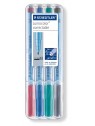 STAEDTLER® Folienstift Lumocolor® correctable · M-Spitze ca. 1 ·0 mm · Box mit 4 Farben
