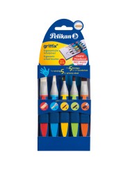 Pelikan Schulpinsel Starter-Set Mit 5 Pinseln · Borstenpinsel Gr. 6+12 · Haarpinsel Gr. 6+10 · Katzenzungenpinsel Gr. 10