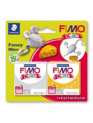 STAEDTLER® Modelliermasse FIMO® Kids funny mice kit Blisterkarte
