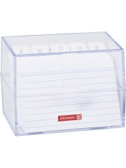 BRUNNEN Karteibox A7 gefüllt transparent
