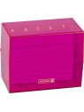 BRUNNEN Karteibox A7 gefüllt pink