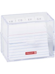 BRUNNEN Karteibox A8 gefüllt transparent