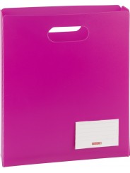 BRUNNEN Heftbox für DIN A4 · offen · transzulente PP-Folie · pink