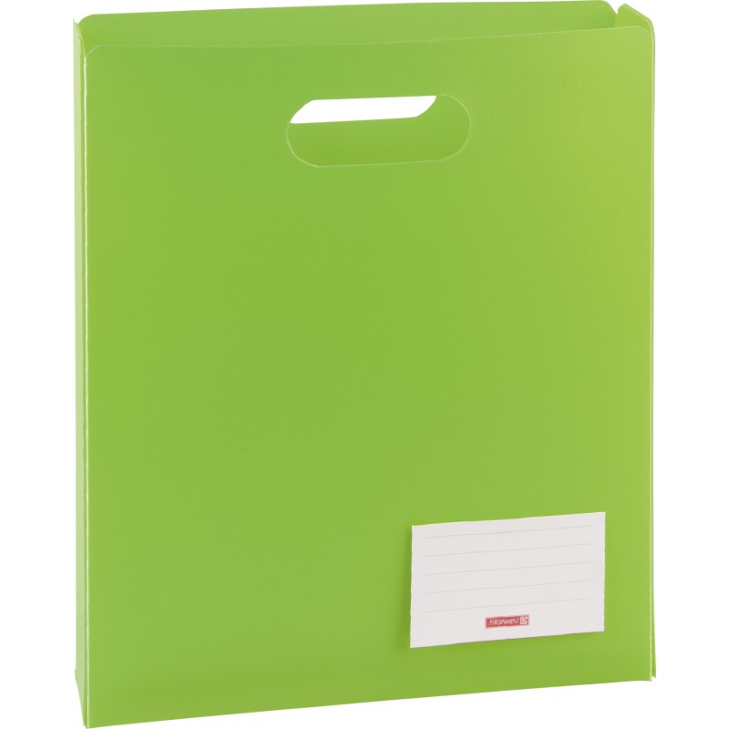 BRUNNEN Heftbox für DIN A4 · offen · transzulente PP-Folie · grün