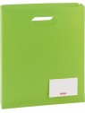BRUNNEN Heftbox für DIN A4 · offen · transzulente PP-Folie · grün