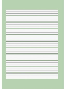 BRUNNEN Schulblock A5 · Lineatur 1 · kopfverleimt · gelocht · 80 g/m² · 50 Blatt - Motiv zufällig