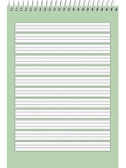 BRUNNEN Schulblock A5 · mit Kopfspirale · Lineatur 2 · 70 g/m² · 40 Blatt - Motiv zufällig