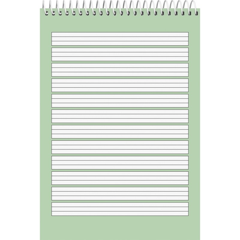 BRUNNEN Schulblock A5 · mit Kopfspirale · Lineatur 2 · 70 g/m² · 40 Blatt - Motiv zufällig