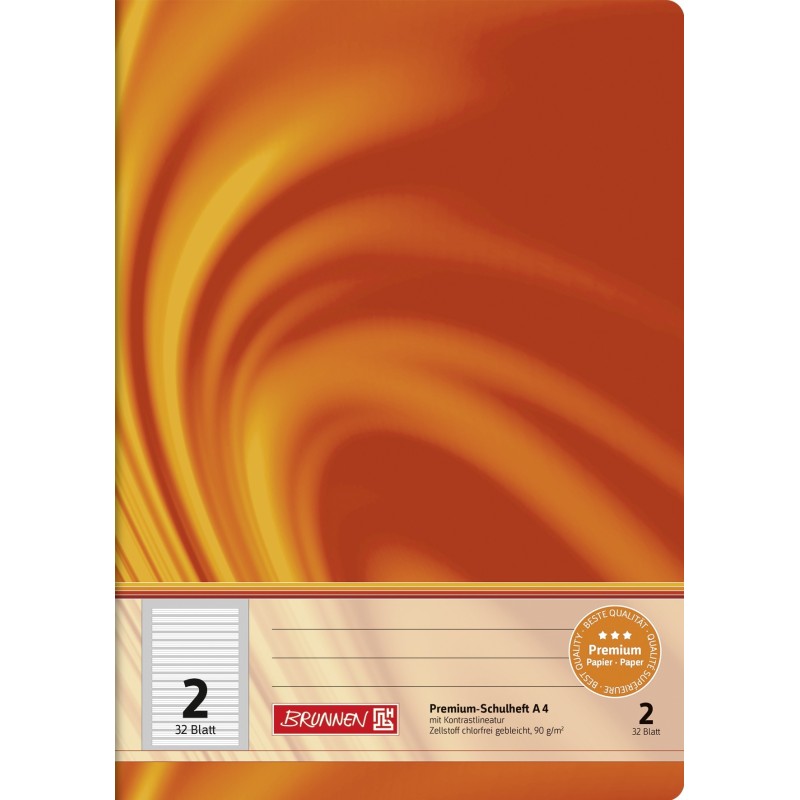BRUNNEN Doppelheft · DIN A4 · Vivendi · Lineatur 2  · 90 g/m² · 32 Blatt