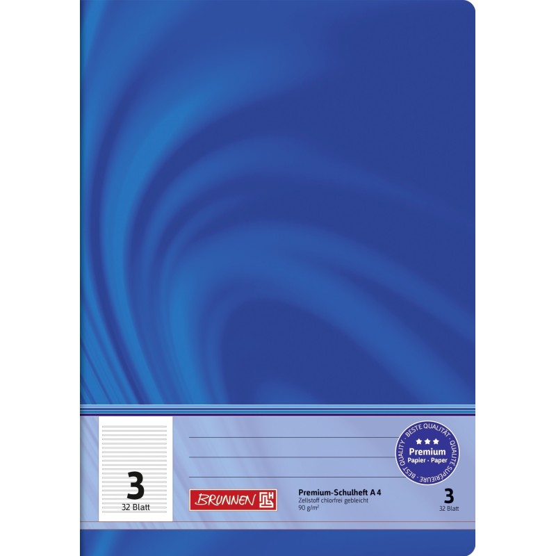 BRUNNEN Doppelheft · DIN A4 · Vivendi · Lineatur 3  · 90 g/m² · 32 Blatt