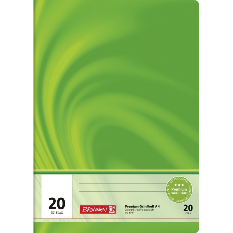 BRUNNEN Doppelheft · DIN A4 · Vivendi · Lineatur 20  · 90 g/m² · 32 Blatt