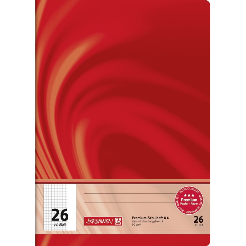BRUNNEN Doppelheft · DIN A4 · Vivendi · Lineatur 26  · 90 g/m² · 32 Blatt