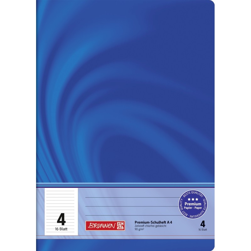 BRUNNEN Schulheft · DIN A4 · Vivendi · Lineatur 4   · 90 g/m² · 16 Blatt